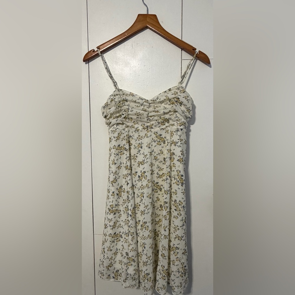 Floral Camisole Dress in Cream XS